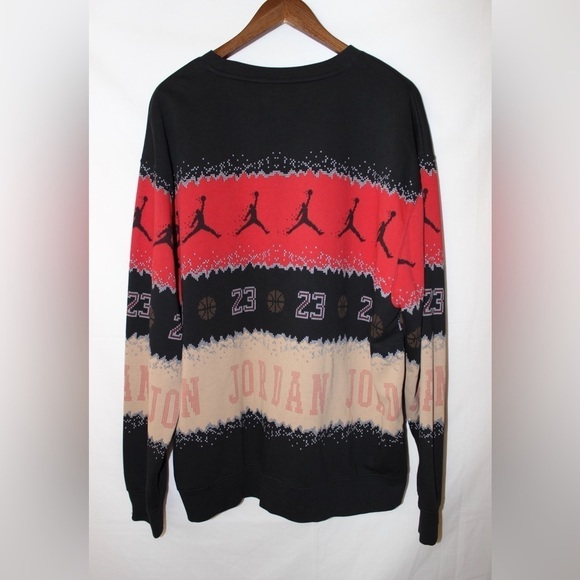 Men’s Air Jordan Basketball Holiday Fleece Crewneck Sweatshirt Size XL - Picture 10 of 12